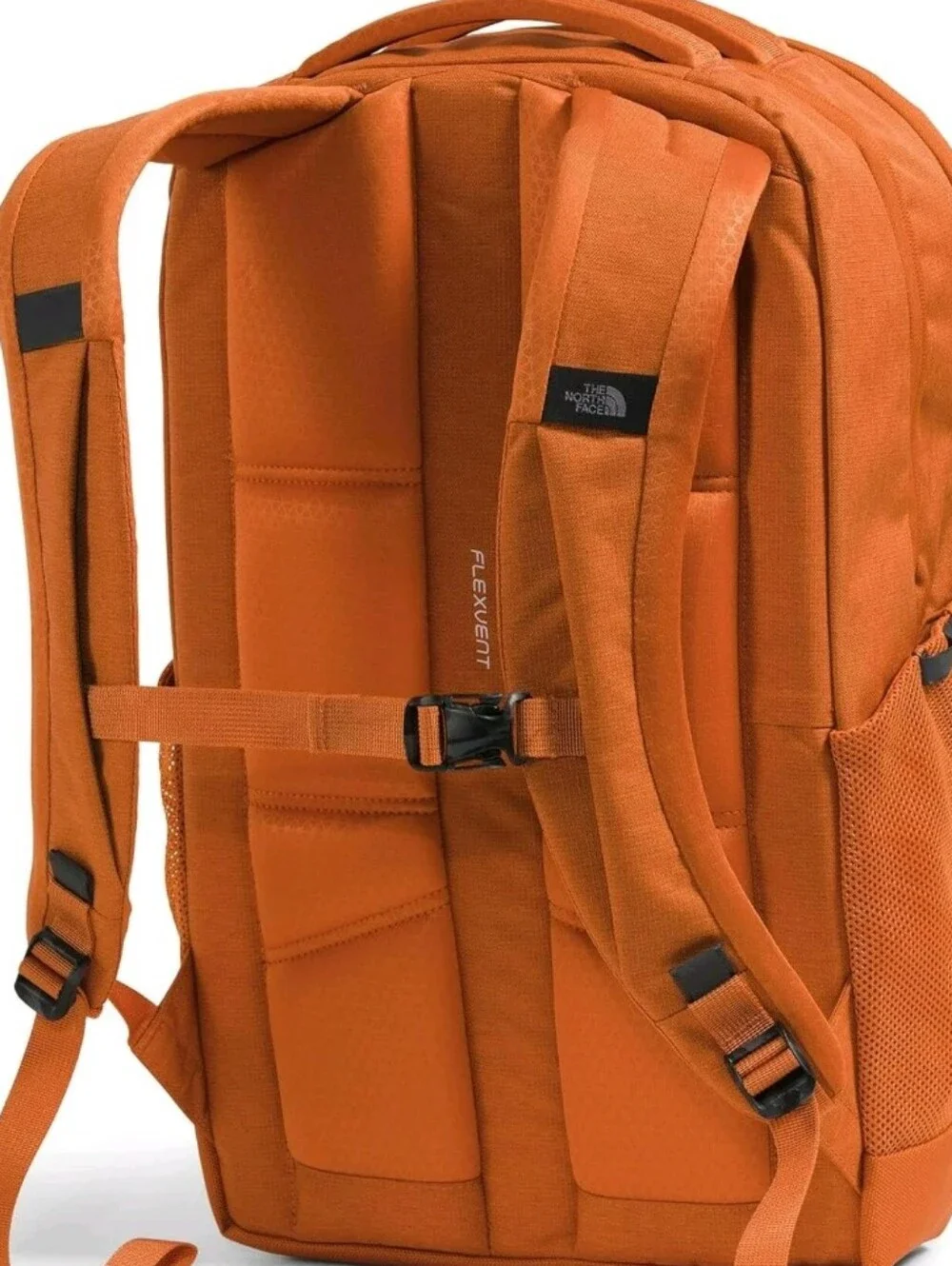 The North Face Jester Backpack- Iron Bronze Dark Heather/Papaya